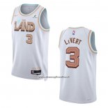 Maglia Cleveland Cavaliers Caris Levert #3 Citta 2022-23 Bianco