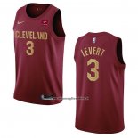 Maglia Cleveland Cavaliers Caris Levert #3 Icon 2022-23 Rosso