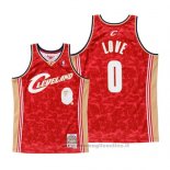 Maglia Cleveland Cavaliers Kevin Love NO 0 Mitchell & Ness Rosso