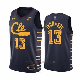 Maglia Cleveland Cavaliers Tristan Thompson NO 13 Citta Blu