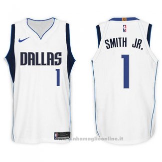 Maglia Dallas Mavericks Dennis Smith Jr. NO 1 Icon 2017-18 Blu