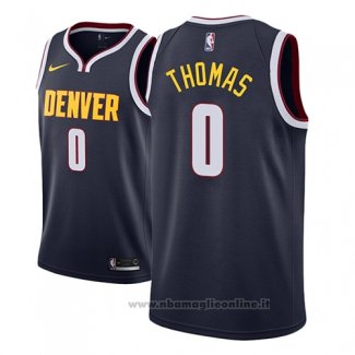 Maglia Denver Nuggets Isaiah Thomas NO 0 Icon 2018-19 Blu