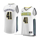 Maglia Denver Nuggets Juan Hernangomez NO 41 Association 2017-18 Bianco