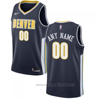 Maglia Denver Nuggets Personalizzate 17-18 Nero