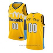 Maglia Denver Nuggets Personalizzate Statement 2017-18 Giallo