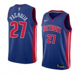 Maglia Detroit Pistons Zaza Pachulia NO 27 Icon 2018 Blu