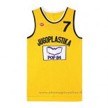 Maglia Film Jugoplastika Kukoc NO 7 Giallo