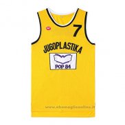 Maglia Film Jugoplastika Kukoc NO 7 Giallo