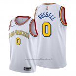 Maglia Golden State Warriors D'angelo Russell NO 0 Classic Edition Bianco