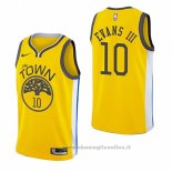 Maglia Golden State Warriors Jacob Evans III NO 10 Earned 2018-19 Giallo