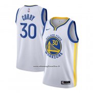 Maglia Golden State Warriors Stephen Curry #30 Association 2020-21 Bianco