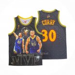 Maglia Golden State Warriors Stephen Curry #30 Mitchell & Ness MVP Nero