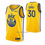 Maglia Golden State Warriors Stephen Curry #30 Statement 2021 Or