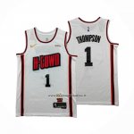Maglia Houston Rockets Amen Thompson No 1 Citta 2024-25 Bianco