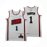 Maglia Houston Rockets Amen Thompson No 1 Citta 2024-25 Bianco