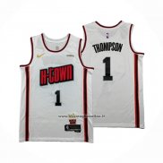 Maglia Houston Rockets Amen Thompson No 1 Citta 2024-25 Bianco