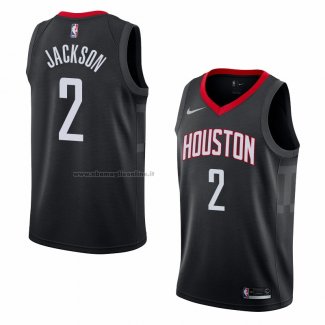 Maglia Houston Rockets Demetrius Jackson NO 2 Statement 2018 Nero