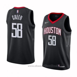 Maglia Houston Rockets Gerald Green NO 58 Statement 2018 Nero