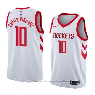 Maglia Houston Rockets Michael Carter-williams NO 10 Association 2018 Bianco