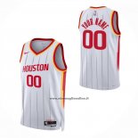 Maglia Houston Rockets Personalizzate Association 2026-27 Bianco