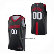 Maglia Houston Rockets Personalizzate Statement 2026-27 Nero