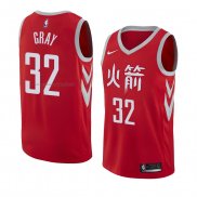 Maglia Houston Rockets Rob Gray NO 32 Citta 2018 Rosso