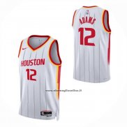 Maglia Houston Rockets Steven Adams No 12 Association 2026-27 Bianco