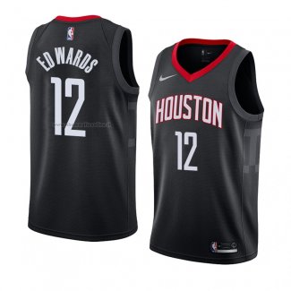 Maglia Houston Rockets Vincent Edwards NO 12 Statement 2018 Nero