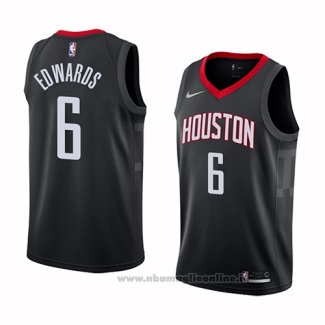 Maglia Houston Rockets Vincent Edwards NO 6 Statement 2017-18 Nero