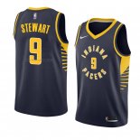 Maglia Indiana Pacers Elijah Stewart NO 9 Icon 2018 Blu