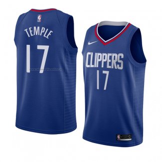 Maglia Los Angeles Clippers Garrett Temple NO 17 Icon 2018 Blu