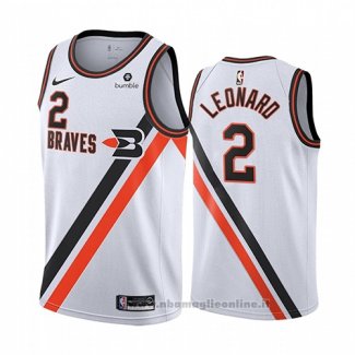 Maglia Los Angeles Clippers Kawhi Leonard NO 2 Classic 2019-20 Bianco