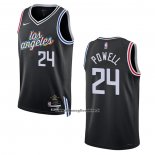 Maglia Los Angeles Clippers Norman Powell #24 Citta 2022-23 Nero