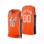 Maglia Los Angeles Clippers Personalizzate Citta 2025-26 Arancione