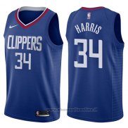 Maglia Los Angeles Clippers Tobias Harris NO 34 Icon 2017-18 Blu