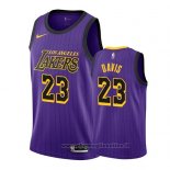 Maglia Los Angeles Lakers Anthony Davis NO 23 Citta 2019-20 Viola