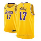 Maglia Los Angeles Lakers Isaac Bonga NO 17 Icon 2018-19 Or