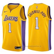Maglia Los Angeles Lakers Kentavious Caldwell-Pope NO 1 Swingman Icon 2017-18 Or