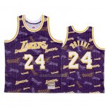 Maglia Los Angeles Lakers Kobe Bryant #24 Hardwood Classics Tear Up Pack Viola