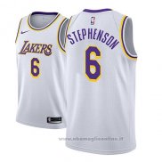 Maglia Los Angeles Lakers Lance Stephenson NO 6 Association 2018-19 Bianco