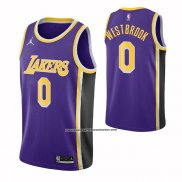 Maglia Los Angeles Lakers Russell Westbrook #0 Statement 2021-22 Violaa