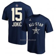 Maglia Manica Corta All Star 2024 Nikola Jokic Blu