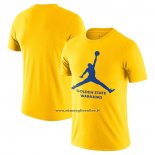 Maglia Manica Corta Golden State Warriors Essential Jumpman Giallo