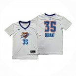 Maglia Manica Corta Oklahoma City Thunder Kevin Durant No 35 Bianco