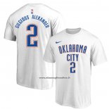Maglia Manica Corta Oklahoma City Thunder Shai Gilgeous-Alexander Bianco