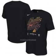 Maglia Manica Corta Phoenix Suns 2023 NBA Playoffs Mantra Nero