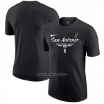 Maglia Manica Corta San Antonio Spurs Nero