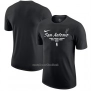 Maglia Manica Corta San Antonio Spurs Nero