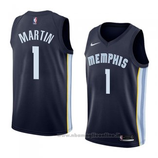 Maglia Memphis Grizzlies Jarell Martin NO 1 Icon 2018 Blu