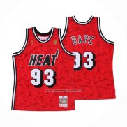 Maglia Miami Heat Bape #93 Mitchell & Ness Rosso